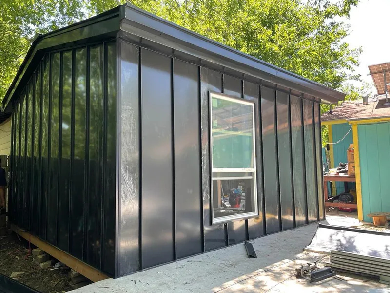 Black standing seam metal wall panels for Roof Inspection in Rock Hill